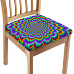 Psychedelic Expansion Optical Illusion Chair Cushion Cover