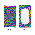 Psychedelic Expansion Optical Illusion Changing Pad Cover