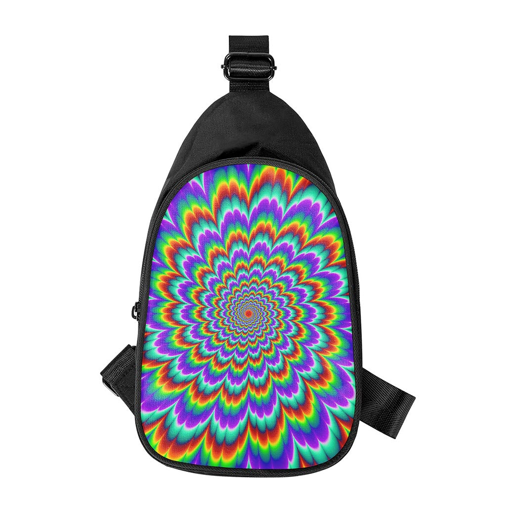 Psychedelic Expansion Optical Illusion Chest Bag