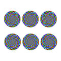 Psychedelic Expansion Optical Illusion Coaster Set