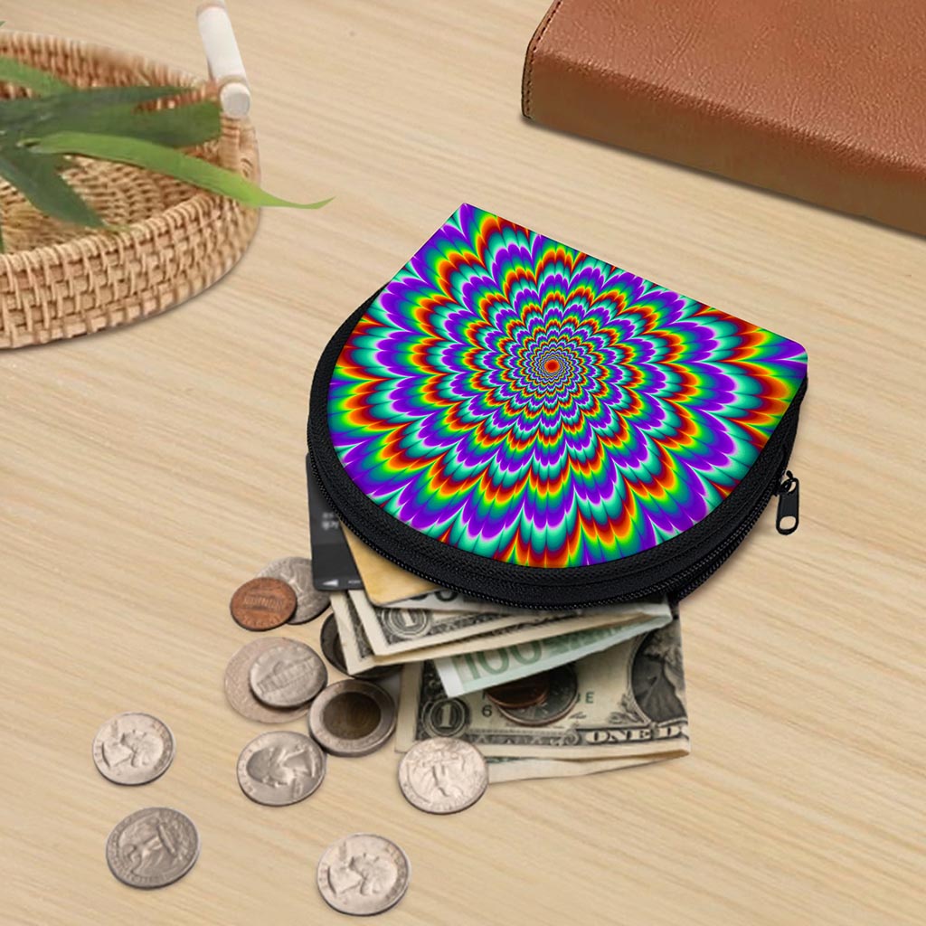 Psychedelic Expansion Optical Illusion Coin Purse