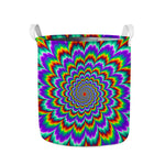 Psychedelic Expansion Optical Illusion Collapsible Laundry Basket