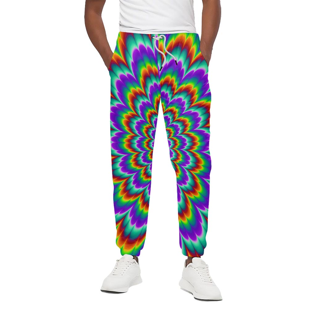 Psychedelic Expansion Optical Illusion Cotton Pants