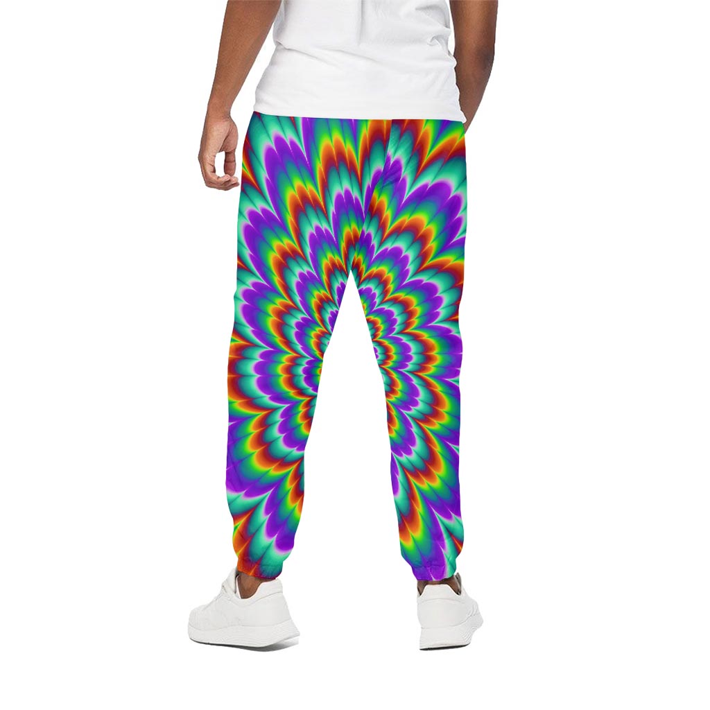 Psychedelic Expansion Optical Illusion Cotton Pants