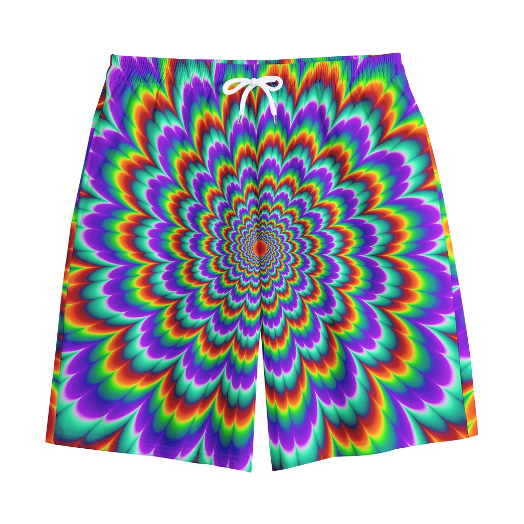 Psychedelic Expansion Optical Illusion Cotton Shorts