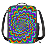 Psychedelic Expansion Optical Illusion Crossbody Lunch Bag