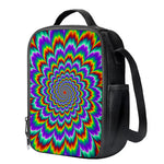 Psychedelic Expansion Optical Illusion Crossbody Lunch Bag