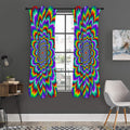 Psychedelic Expansion Optical Illusion Grommet Curtain Panels