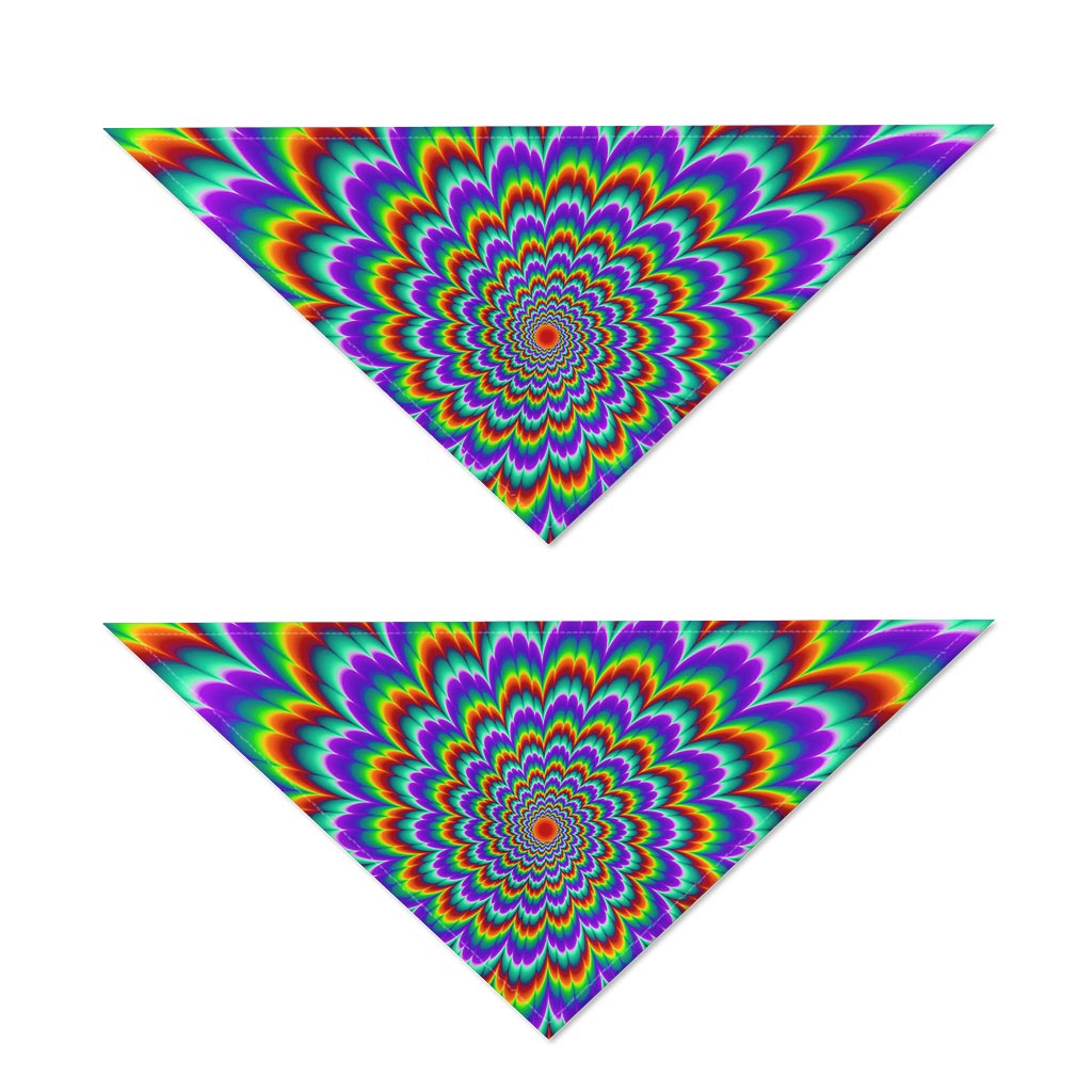 Psychedelic Expansion Optical Illusion Dog Bandana