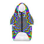 Psychedelic Expansion Optical Illusion Dog Zip Up Hoodie