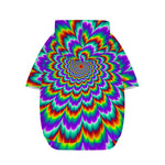 Psychedelic Expansion Optical Illusion Dog Zip Up Hoodie