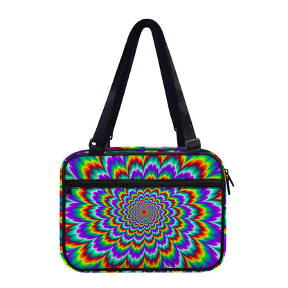Psychedelic Expansion Optical Illusion Double Strap Bible Bag