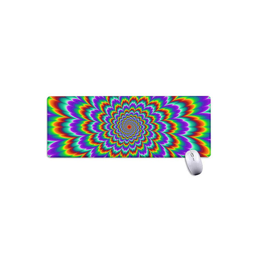Psychedelic Expansion Optical Illusion Extended Mouse Pad