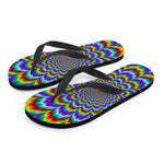 Psychedelic Expansion Optical Illusion Flip Flops