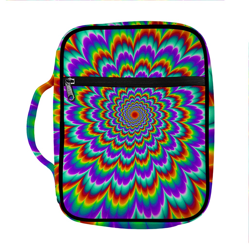 Psychedelic Expansion Optical Illusion Front Pocket Bible Bag