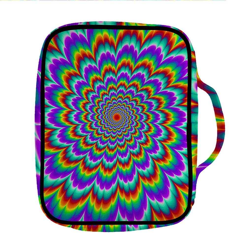 Psychedelic Expansion Optical Illusion Front Pocket Bible Bag