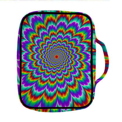 Psychedelic Expansion Optical Illusion Front Pocket Bible Bag