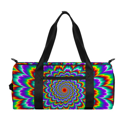 Psychedelic Expansion Optical Illusion Gym Bag