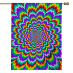 Psychedelic Expansion Optical Illusion House Flag