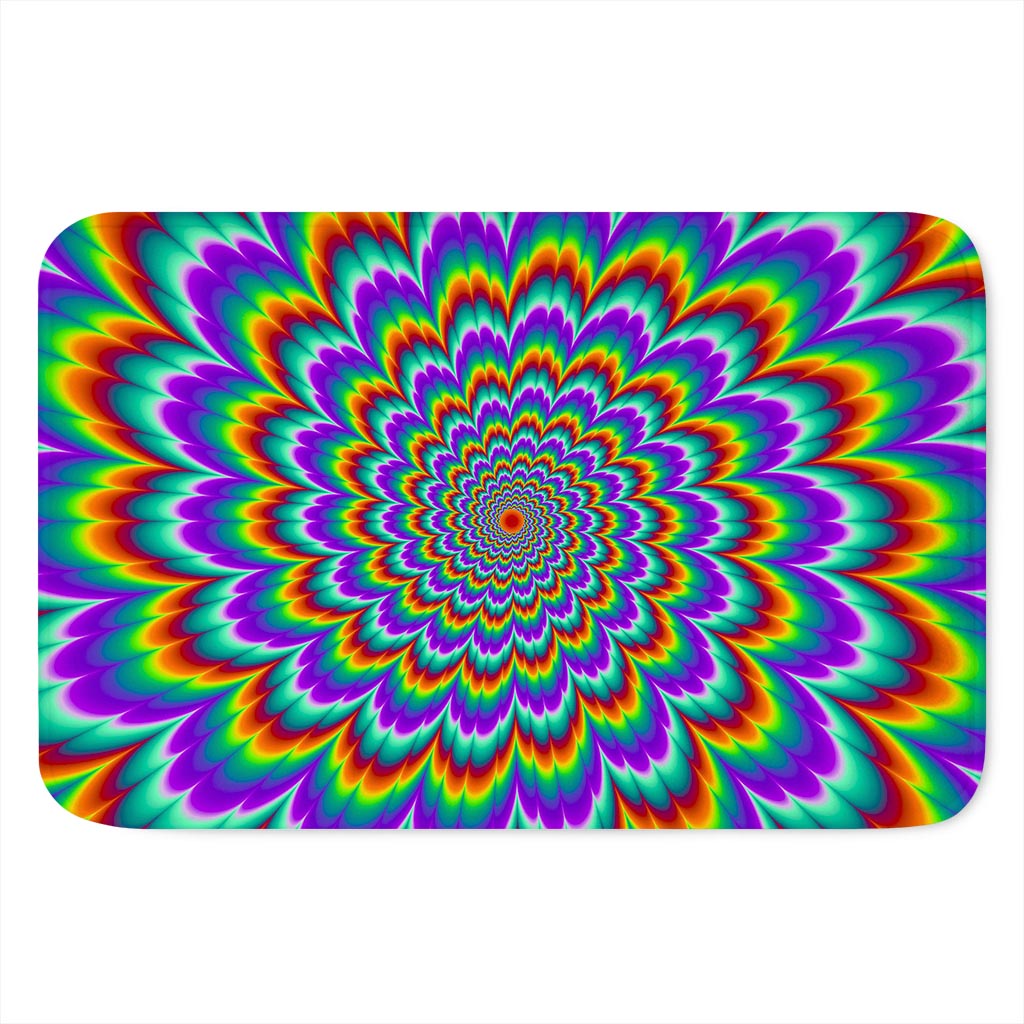 Psychedelic Expansion Optical Illusion Indoor Door Mat