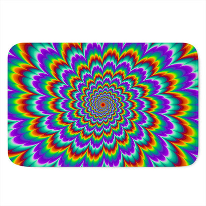 Psychedelic Expansion Optical Illusion Indoor Door Mat