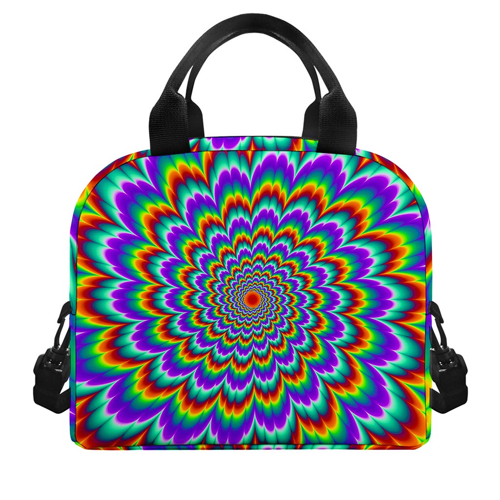 Psychedelic Expansion Optical Illusion Insulated Lunch Bag