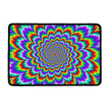 Psychedelic Expansion Optical Illusion Kitchen Mat