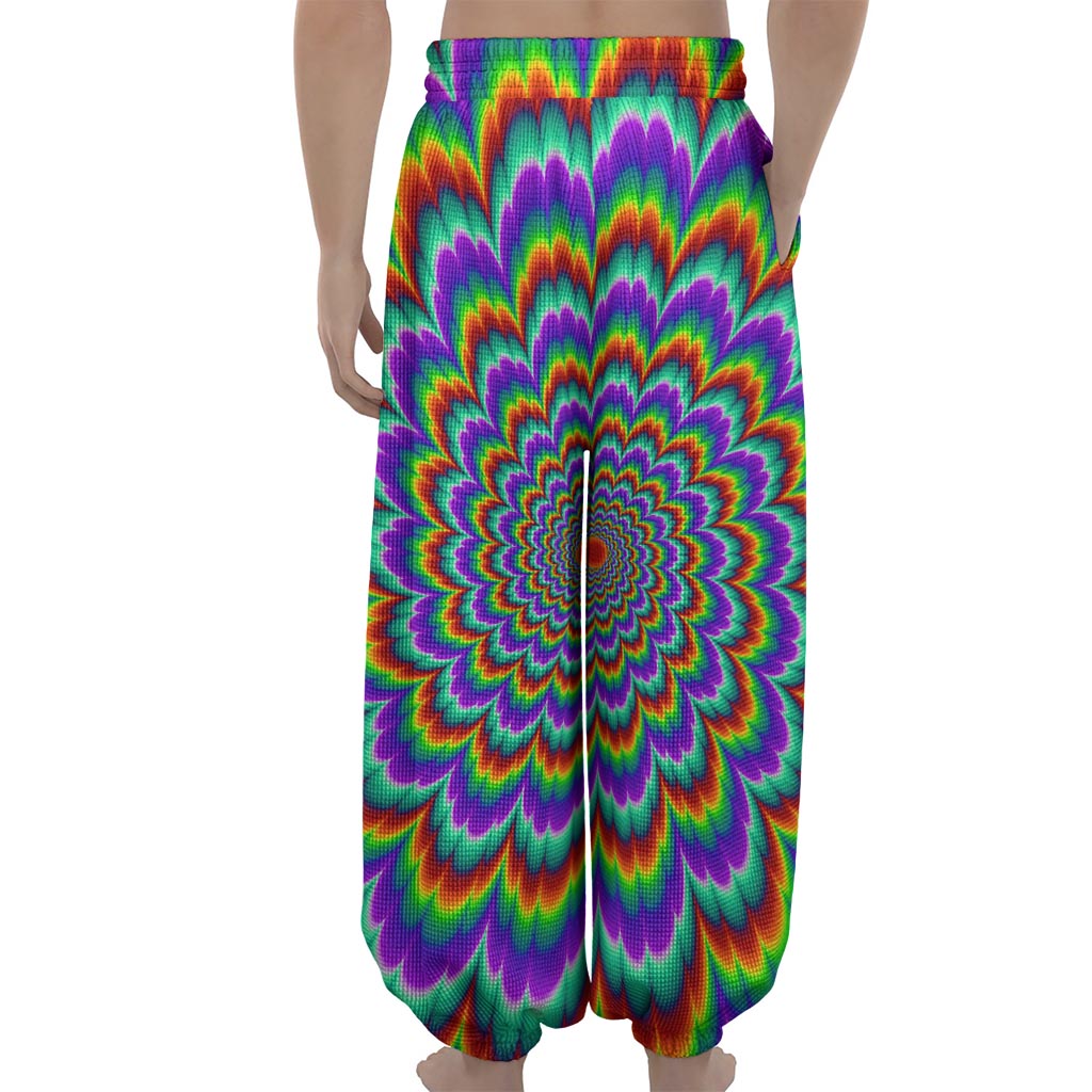 Psychedelic Expansion Optical Illusion Lantern Pants