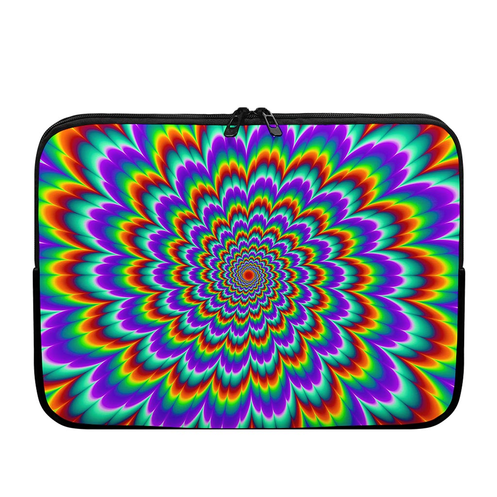 Psychedelic Expansion Optical Illusion Laptop Sleeve