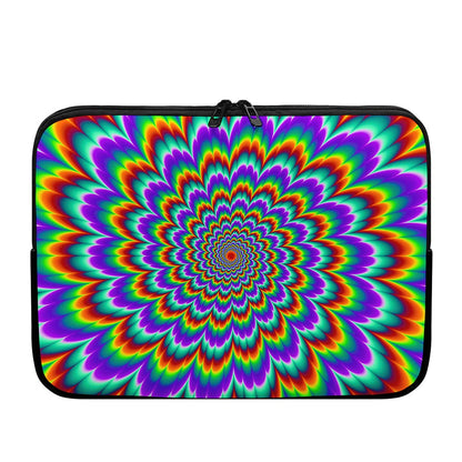 Psychedelic Expansion Optical Illusion Laptop Sleeve