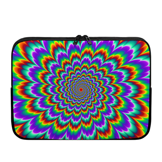 Psychedelic Expansion Optical Illusion Laptop Sleeve