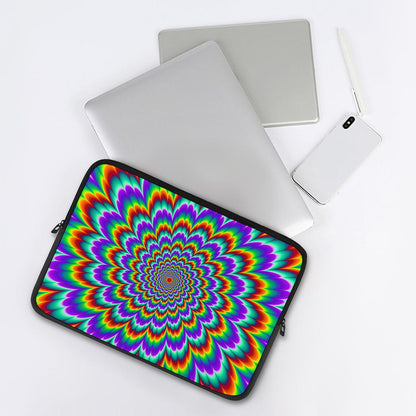 Psychedelic Expansion Optical Illusion Laptop Sleeve