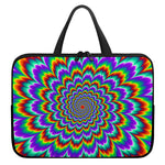 Psychedelic Expansion Optical Illusion Laptop Sleeve With Handle