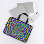 Psychedelic Expansion Optical Illusion Laptop Sleeve With Handle