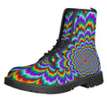 Psychedelic Expansion Optical Illusion Lace-Up Boots
