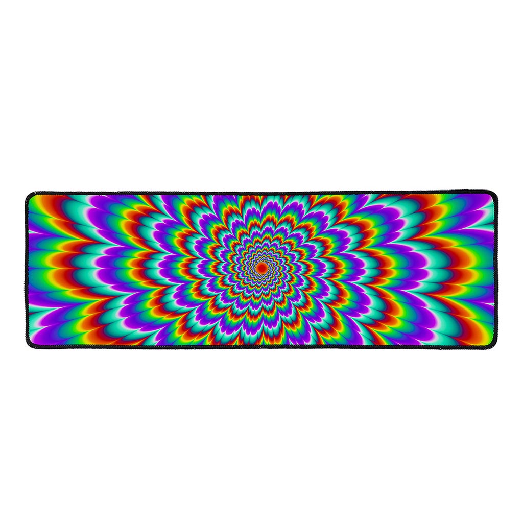 Psychedelic Expansion Optical Illusion Long Kitchen Mat