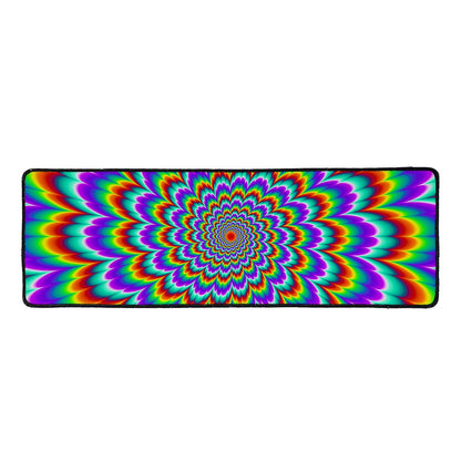 Psychedelic Expansion Optical Illusion Long Kitchen Mat