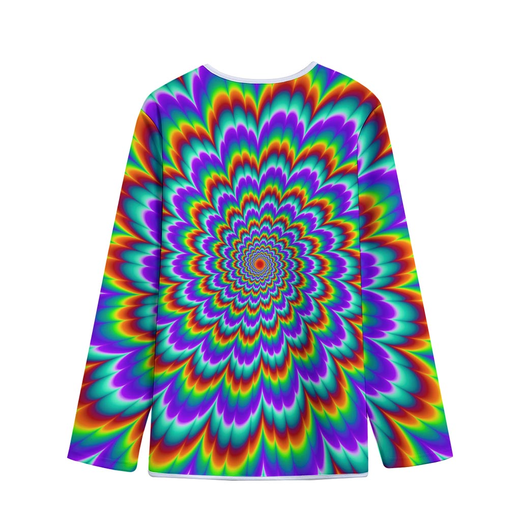 Psychedelic Expansion Optical Illusion Long Sleeve Short Coat