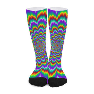 Psychedelic Expansion Optical Illusion Long Socks