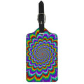 Psychedelic Expansion Optical Illusion Luggage Tag