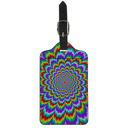Psychedelic Expansion Optical Illusion Luggage Tag