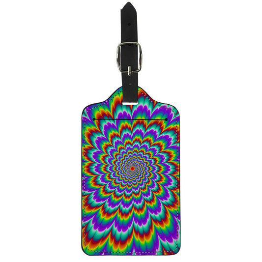 Psychedelic Expansion Optical Illusion Luggage Tag