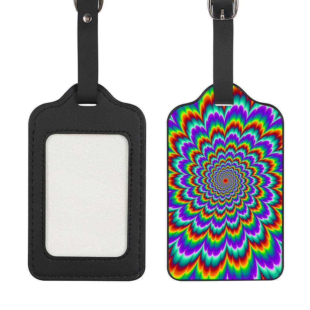 Psychedelic Expansion Optical Illusion Luggage Tag