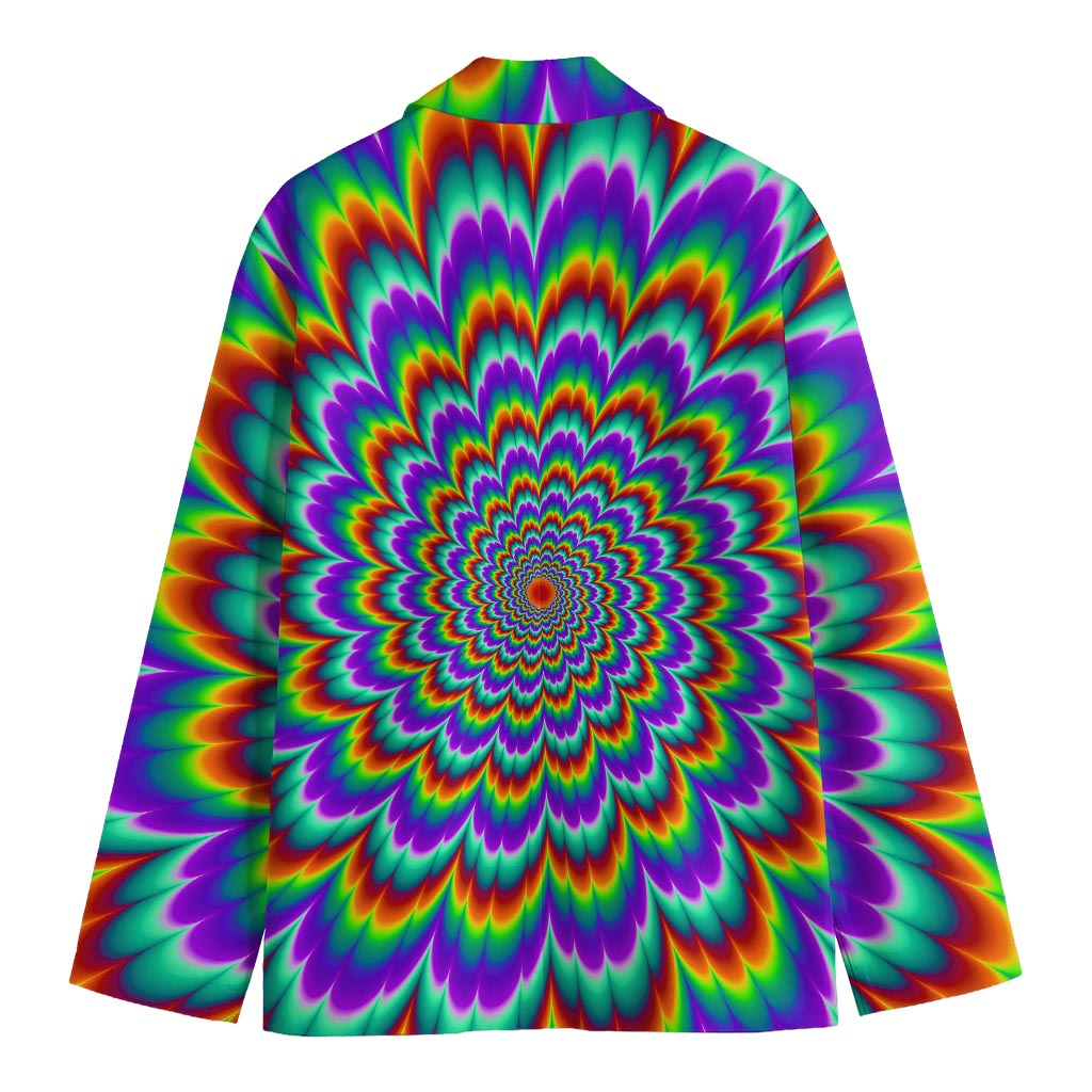 Psychedelic Expansion Optical Illusion Men's Blazer