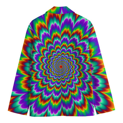 Psychedelic Expansion Optical Illusion Men's Blazer
