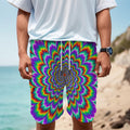 Psychedelic Expansion Optical Illusion Men's Cargo Shorts