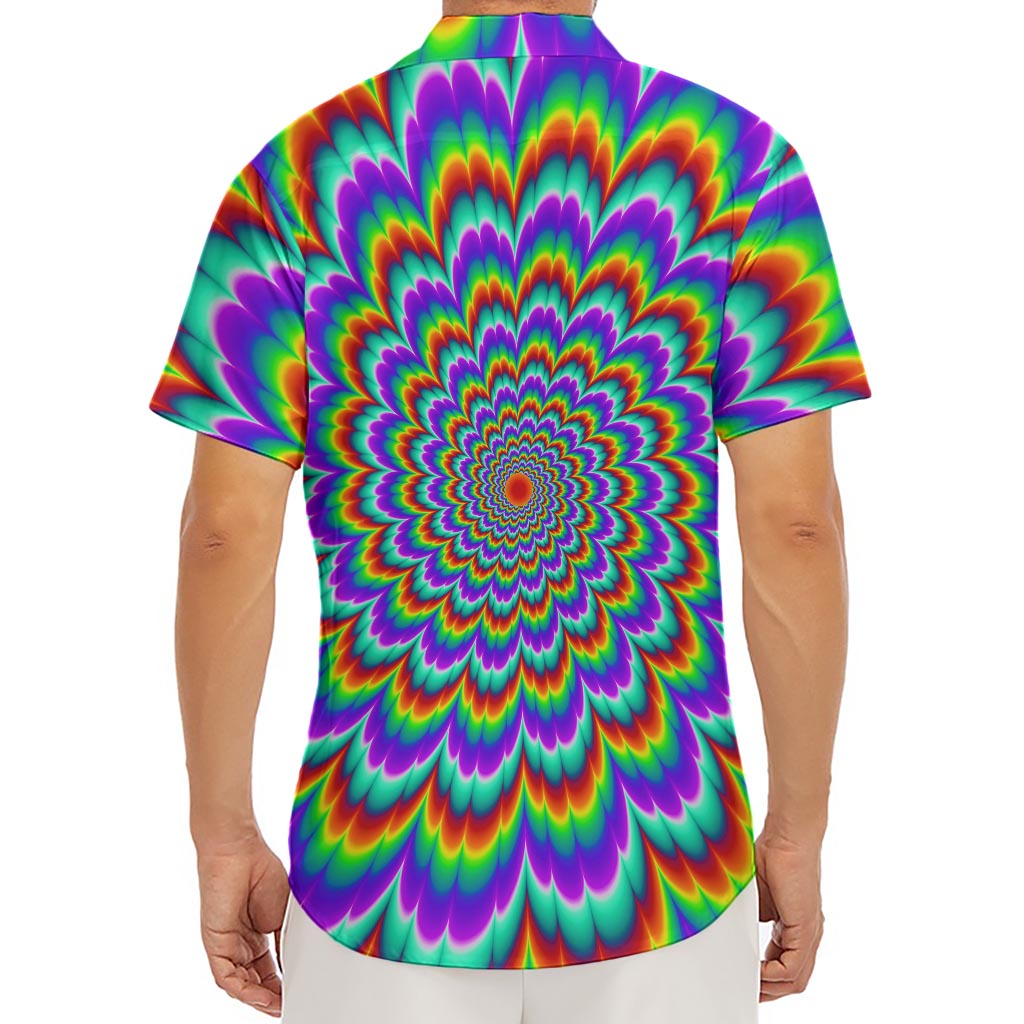 Psychedelic Expansion Optical Illusion Men's Deep V-Neck Shirt