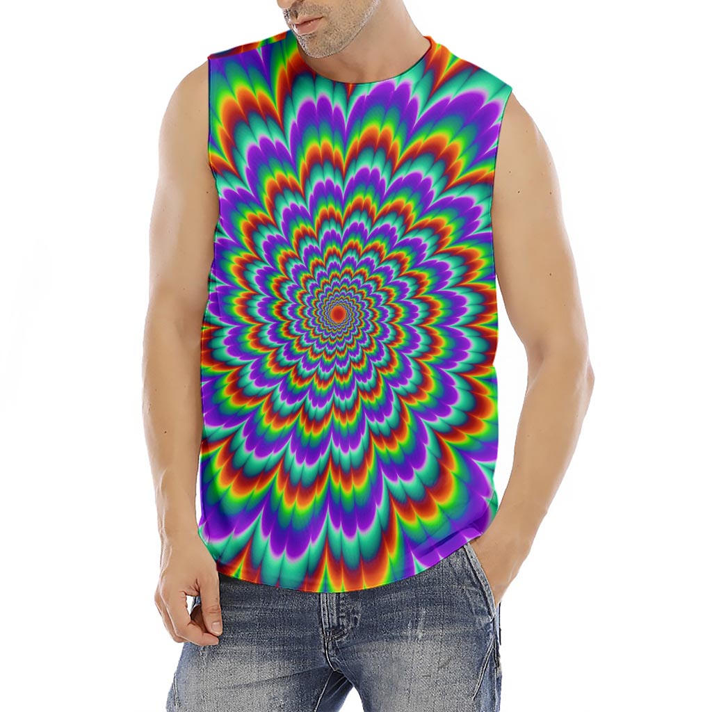 Psychedelic Expansion Optical Illusion Men's Fitness Tank Top