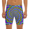 Psychedelic Expansion Optical Illusion Men's Long Boxer Briefs