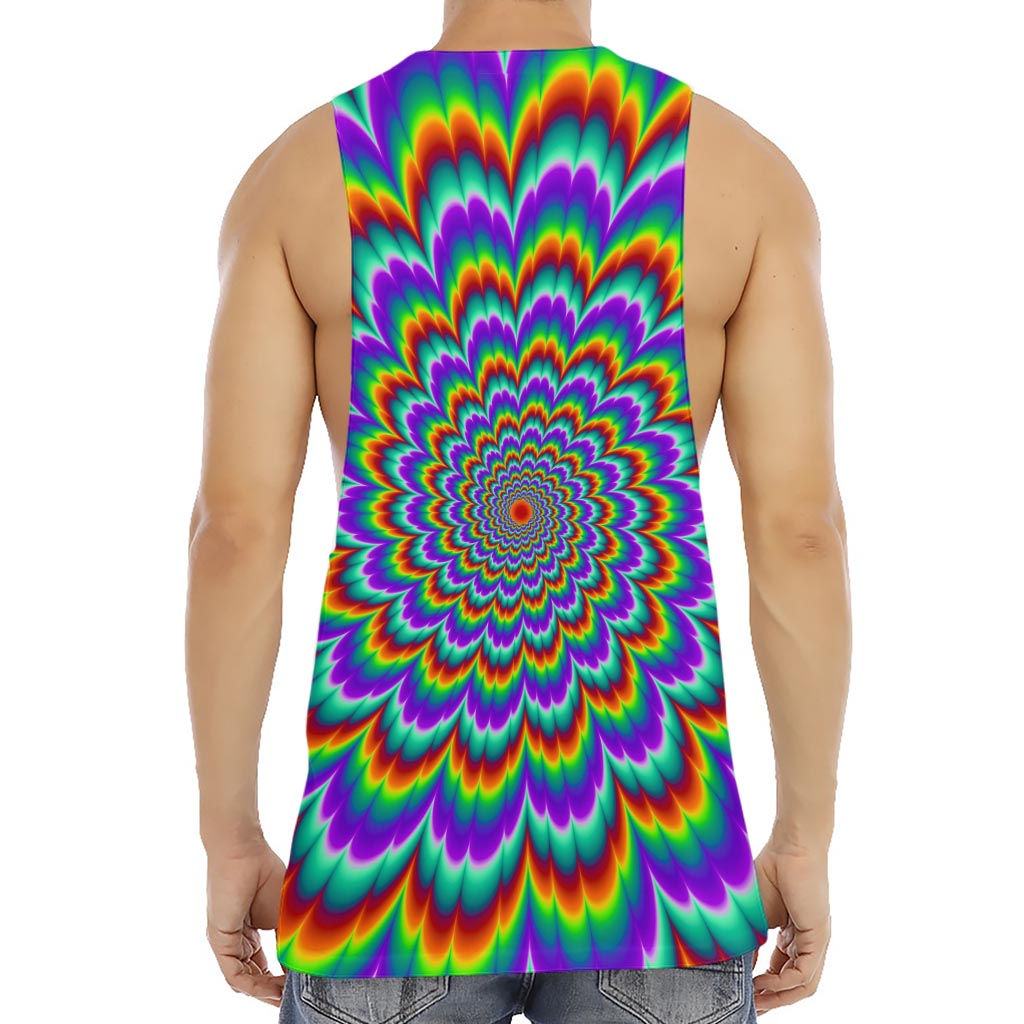 Psychedelic Expansion Optical Illusion Men's Muscle Tank Top